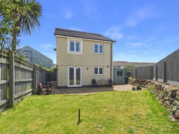 garden and rear elevation