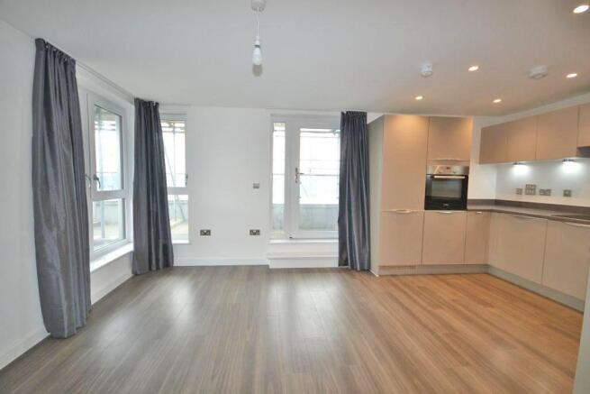 Open plan kitchen/living area