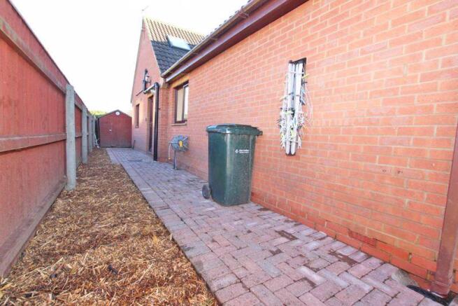 Rear of property