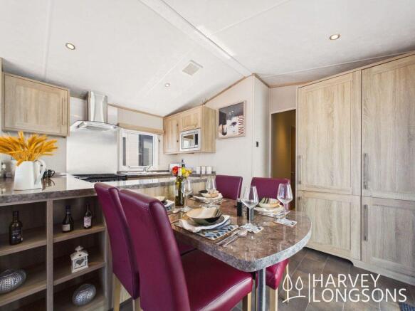Dining area inside Carnaby Helmsley Lodge
