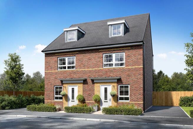 Exterior CGI view of our 3 bed Kingsville home
