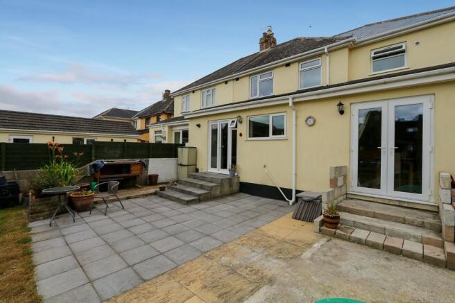 Rear of property