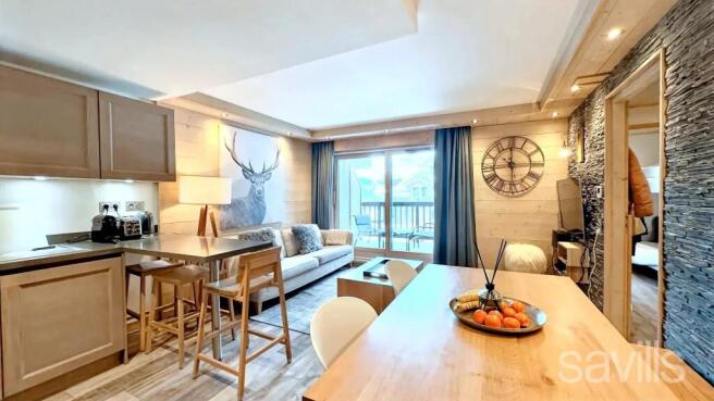 Living room apartment near town centre Courchevel