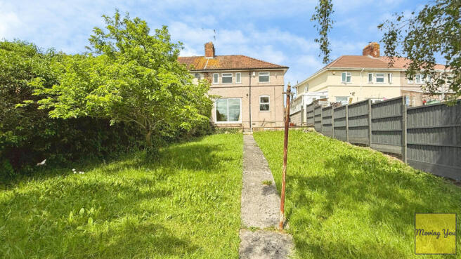 rear of the property