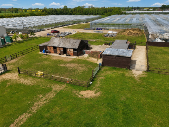 Aerial View - Stables And Tack Room