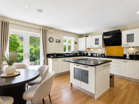Kitchen staged