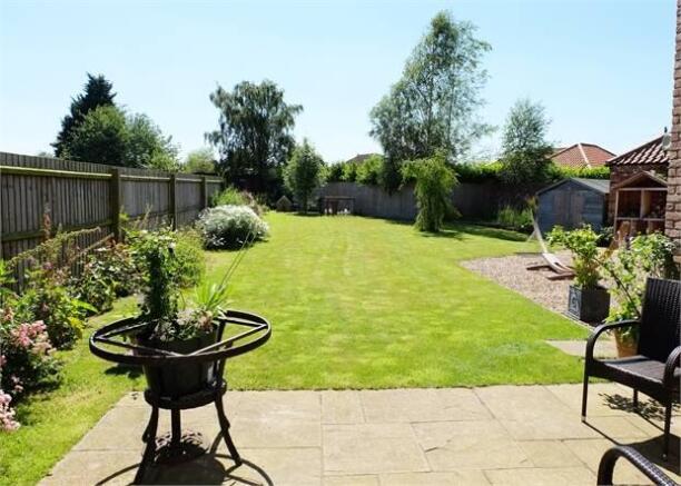 Rear garden from the patio
