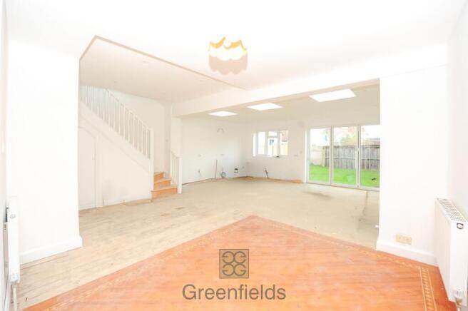 Open plan reception / kitchenReception