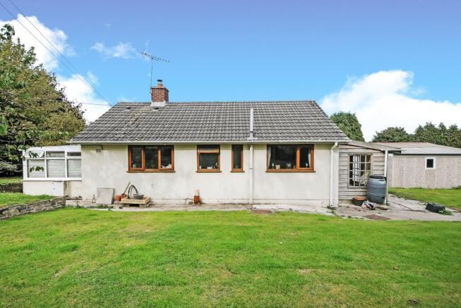 The bungalow from the rear garden