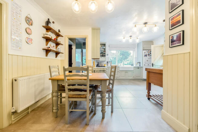 Kitchen / Dining Room with underfloor heating