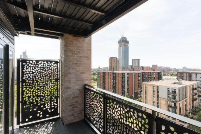 Generous balcony