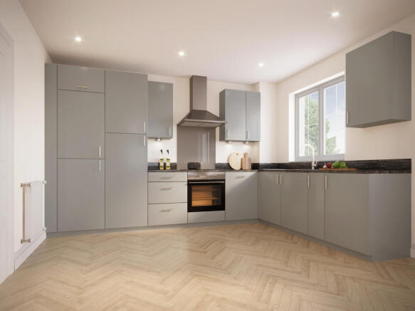 Maisonette kitchen CGI