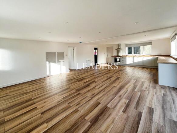 Living area and kicthen open plan