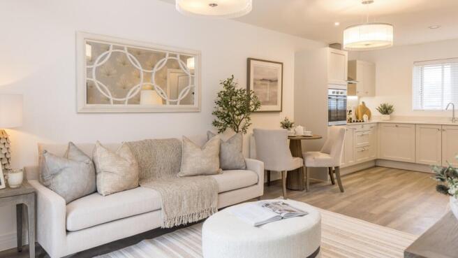 kitchen / living room of apartment for sale in winchester