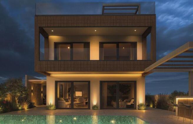 Villa at Night -...