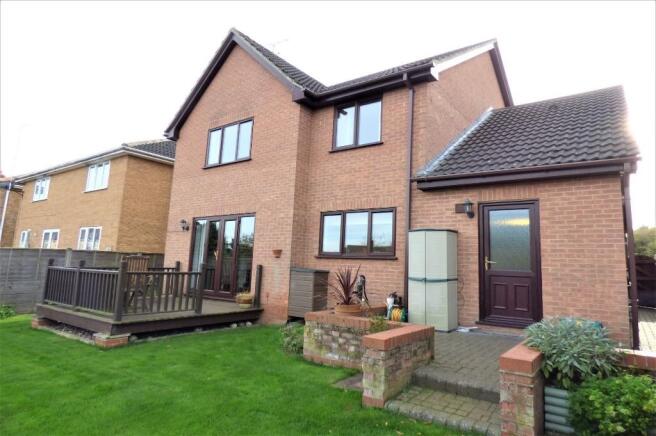 rear of property