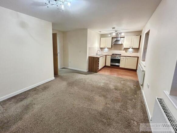 Open plan kitchen lounge