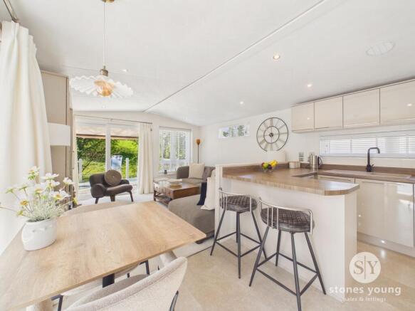 Open Living Dining Kitchen