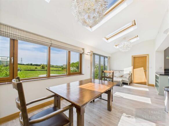 Open plan living dining kitchen