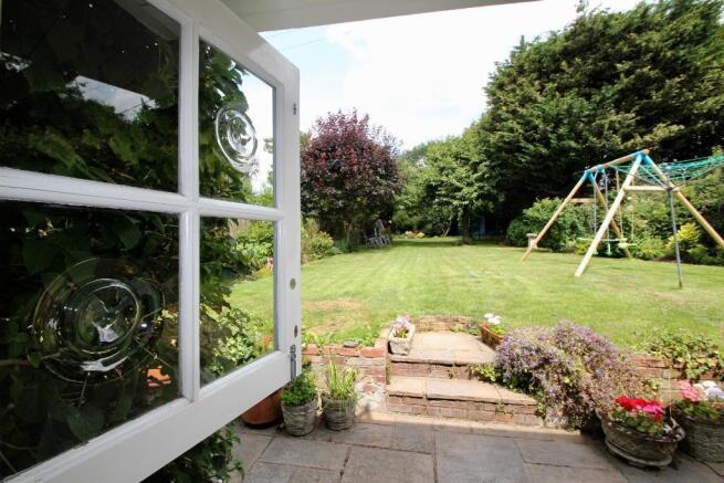Stable door looking out to rear garden