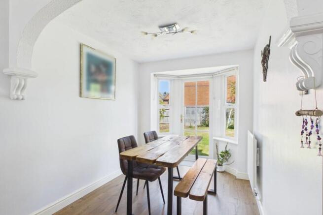 A light and airy dining room perfect for entertain