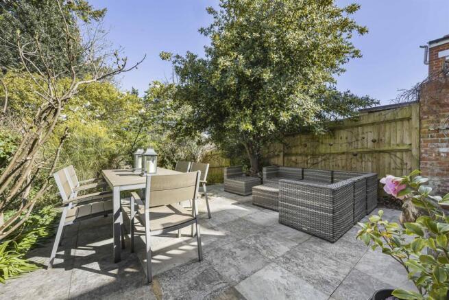 Rear patio area