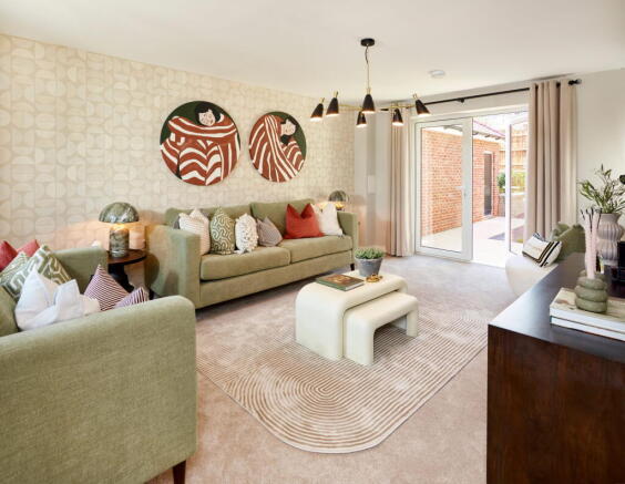 Large living area suitable for a family