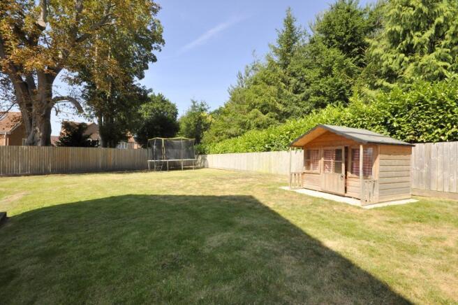 Large private rear garden