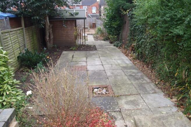 Rear of property