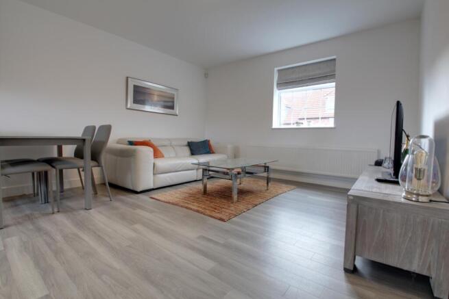 Living and dining areas