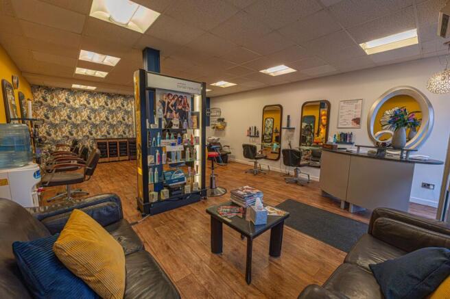 Hairdresser shop floor