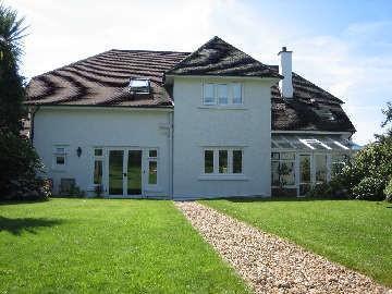 Rear of property
