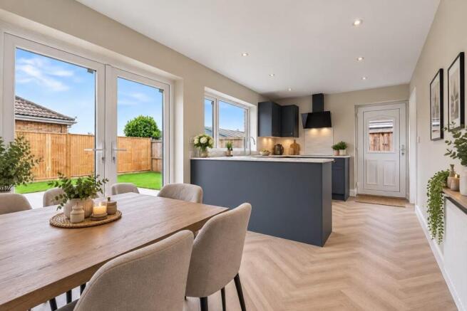 Staged kitchen