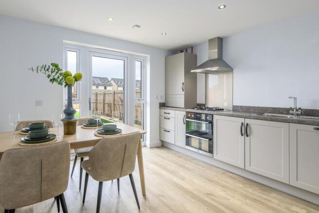 Kitchen/Dining in 3 bedroom home