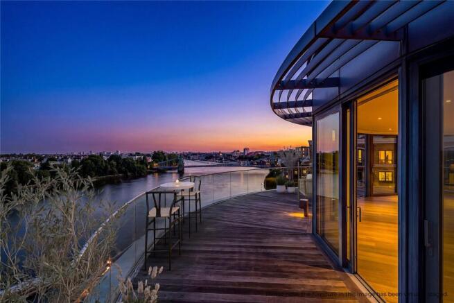 Terrace At Dusk
