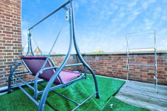 Roof terrace angle