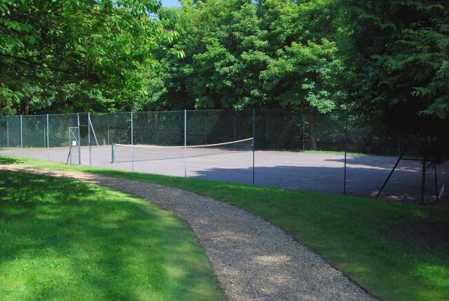 Communal tennis court