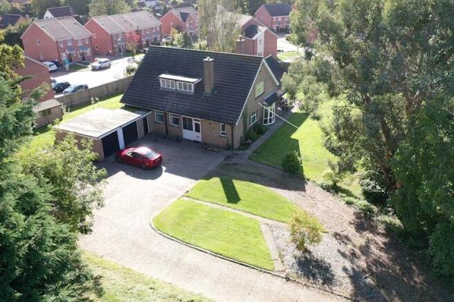 OVerhead view from front