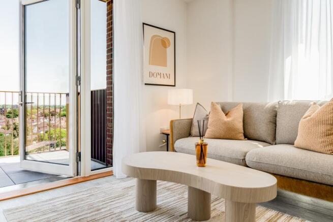 Lampton Parkside, 1 bed 1 bath, living