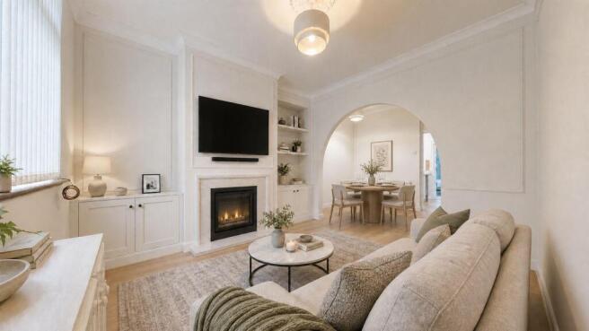 DIGIALLY STAGED, Reception Room Potential