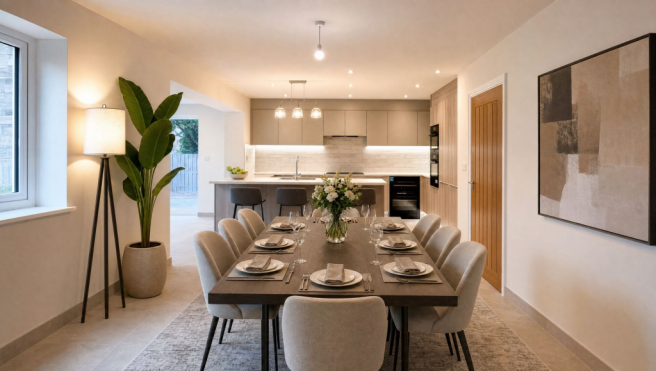 AI - This image has been virtually staged using AI to show potential layout and furnishings
