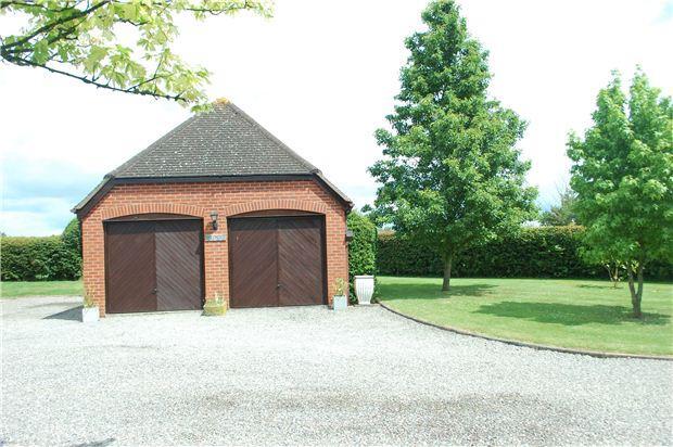 Detached double garage