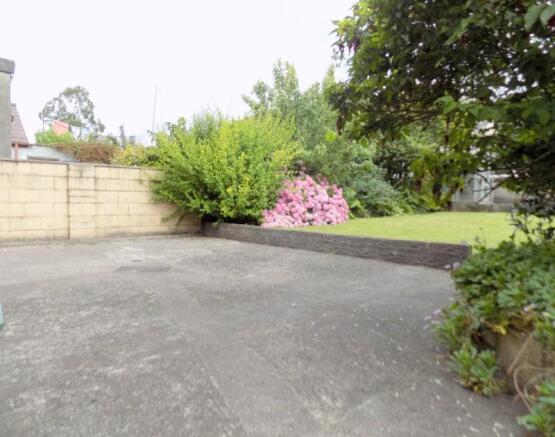 Another view of rear garden area.