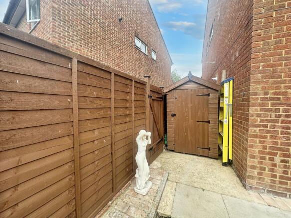 Timber Shed & Gated Side Access
