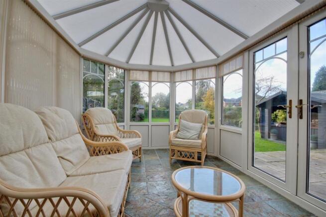 Conservatory enjoying views over the garden