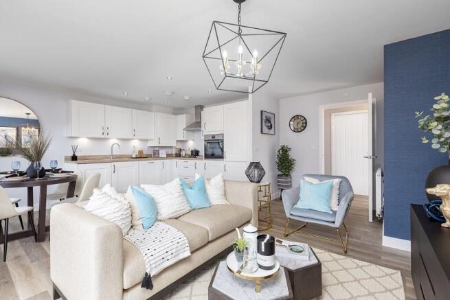 Open plan space for entertaining