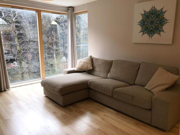 Open plan kitchen & living area