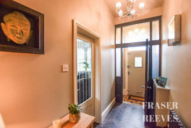 Hallway and entrance vestibule 
