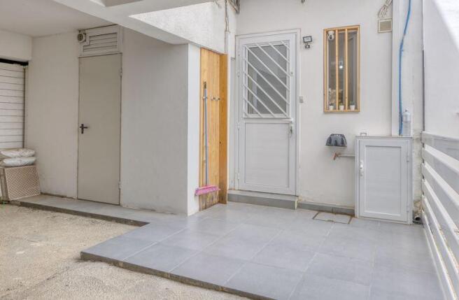 Entrance and...