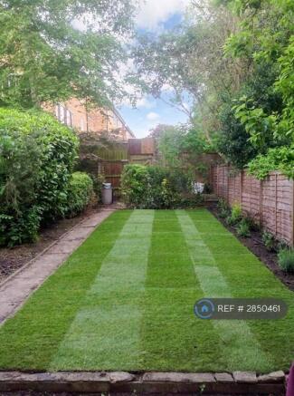 Summer View Of Lawned Garden